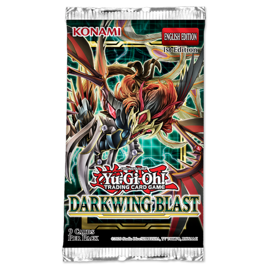 YGO Booster Pack - Darkwing Blast (1st Edition)