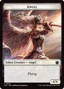 Angel (0001) // Angel (0002) Double-Sided Token [Foundations Commander Tokens]