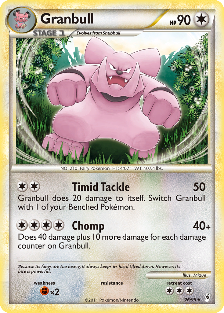 Granbull (26/95) [HeartGold & SoulSilver: Call of Legends]