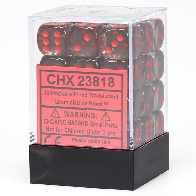 Chessex D6 Dice Set - Translucent 16mm (12 Dice)