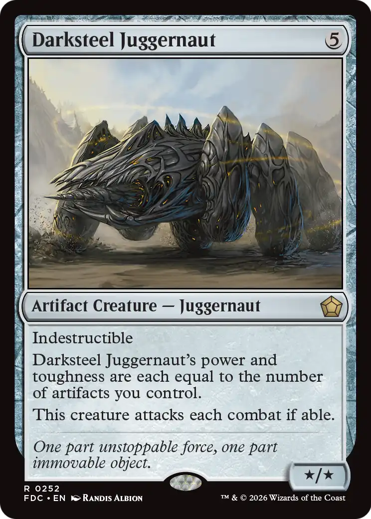 Darksteel Juggernaut [Foundations Commander]