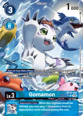 Gomamon (Alternate Art) [BT14-020] [Blast Ace]