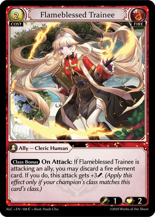 Flameblessed Trainee (108) [Alchemical Revolution]