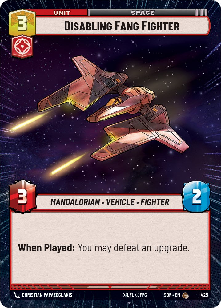 Disabling Fang Fighter (Hyperspace) (425) [Spark of Rebellion]