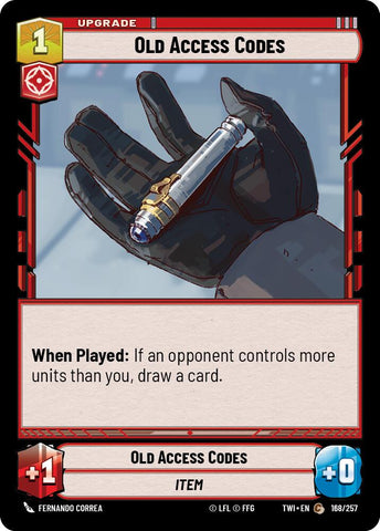 Old Access Codes (168/257) (168/257) [Twilight of the Republic]