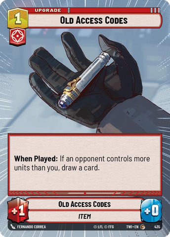 Old Access Codes (435) (Hyperspace) (435) [Twilight of the Republic]