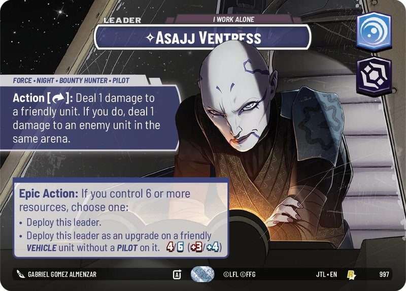 Asajj Ventress - I Work Alone (997) (Showcase) (997) [Jump to Lightspeed]