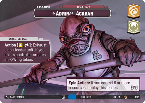 Admiral Ackbar - It's A Trap! (1012) (Showcase) (1012) [Jump to Lightspeed]
