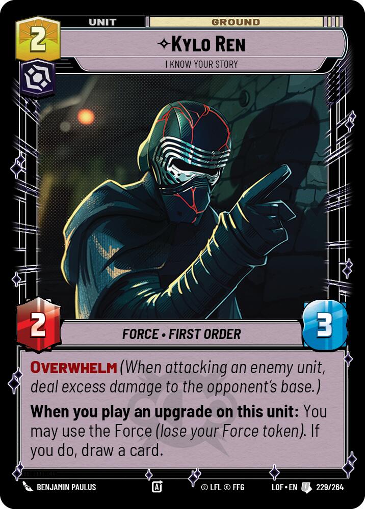 Kylo Ren - I Know Your Story (229/264) (229/264) [Legends of the Force]