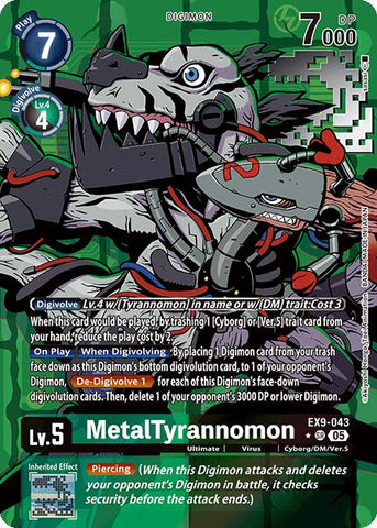 MetalTyrannomon [EX9-043] (Alternate Art) [Versus Monsters]
