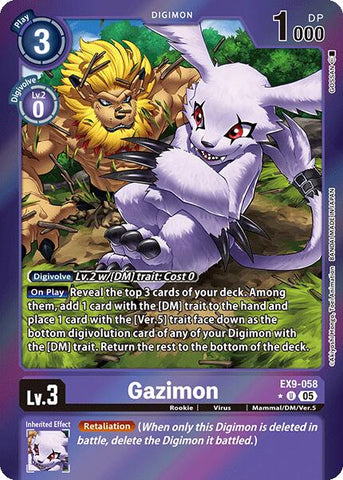 Gazimon [EX9-058] (Limited Foil) [Versus Monsters]