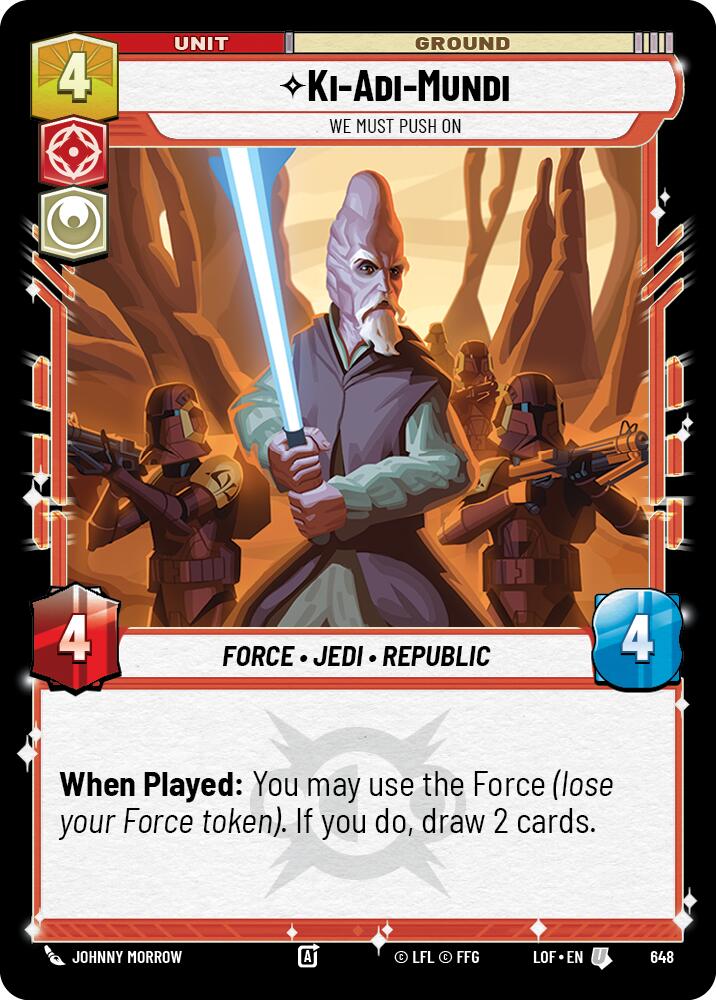 Ki-Adi-Mundi - We Must Push On (648) (Foil) (648) [Legends of the Force]
