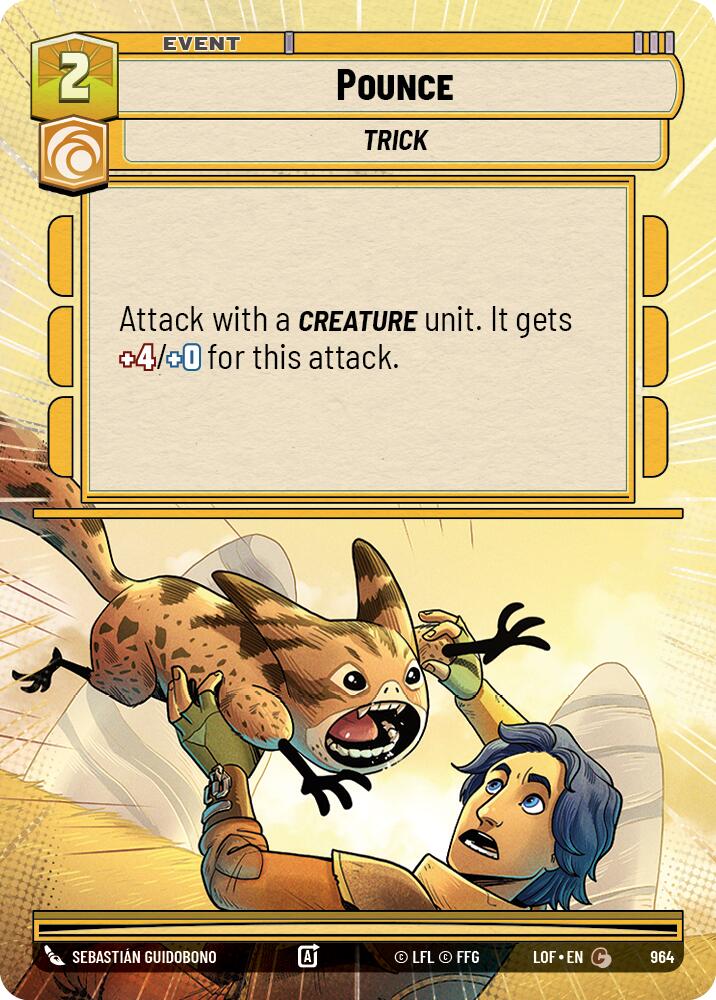 Pounce (964) (Hyperspace Foil) (964) [Legends of the Force]