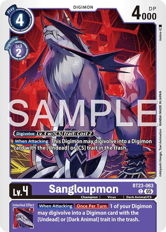 Sangloupmon [BT23-063] [Hackers' Slumber]