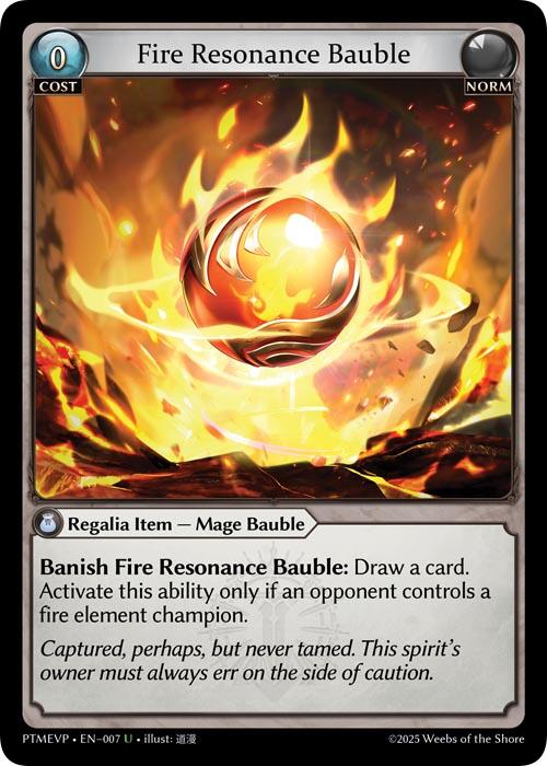 Fire Resonance Bauble (007) [Phantom Monarchs Event Pack]