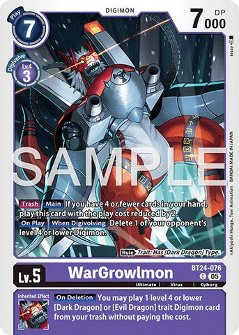 WarGrowlmon [BT24-076] [Time Stranger]