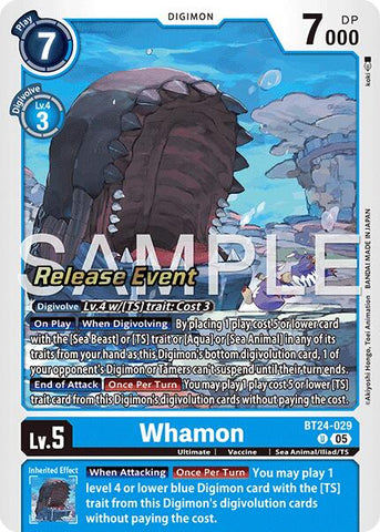 Whamon [BT24-029] [Time Stranger Release Events Cards]