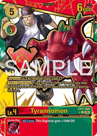 Tyrannomon [EX11-009] (Rare Pull) [Dawn of Liberator]