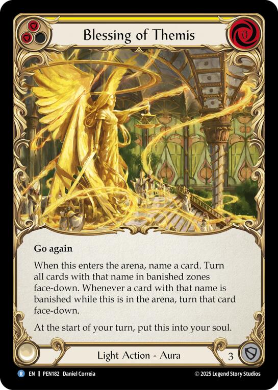 Blessing Of Themis (Yellow) (Regular) [PEN182] (Compendium of Rathe)
