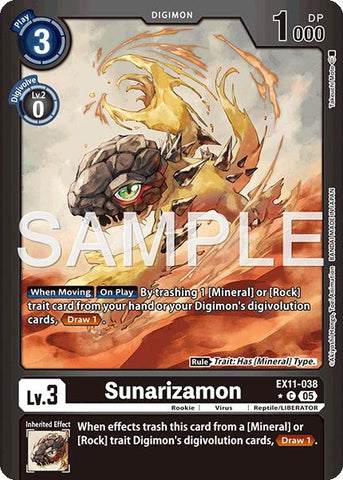 Sunarizamon [EX11-038] (Limited Foil) [Dawn of Liberator]