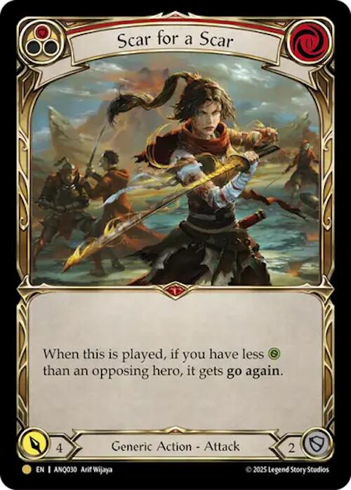 Scar For A Scar (Red) (Gold) [ANQ030] (Compendium of Rathe - Antiquity Pack)