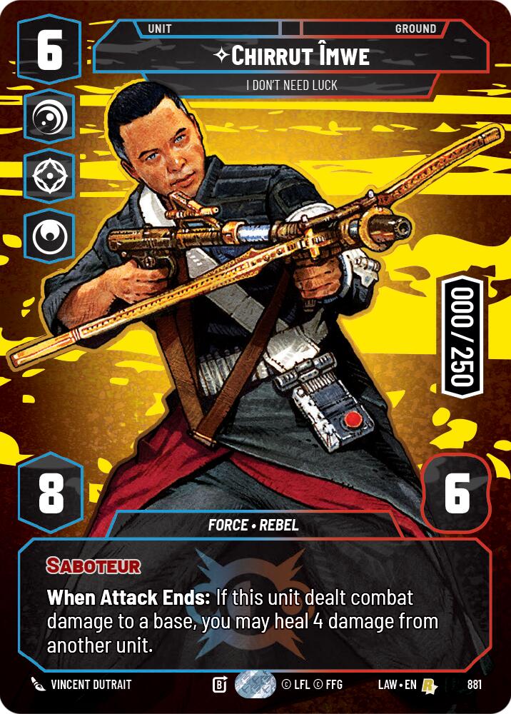 Chirrut Imwe - I Don't Need Luck (Serialized) (881) (881) [A Lawless Time]