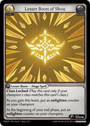 Lesser Boon of Shou (41) [Radiant Origins: Pantheon]