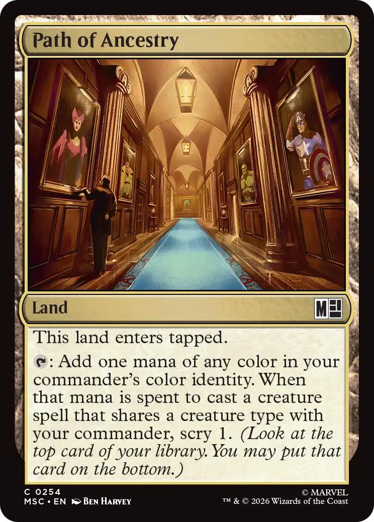 Path of Ancestry (Surge Foil) [Marvel Super Heroes Commander]