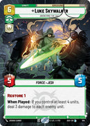 Luke Skywalker - Answering the Call (614) (Hyperspace Foil) (614) [Ashes of the Empire]