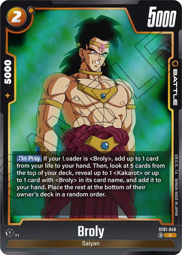 Broly (ST01-048) [Story Booster 01]