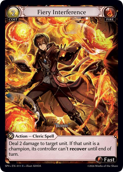Fiery Interference (011) [Supporter Pack 4]