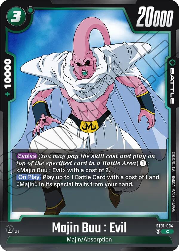Majin Buu : Evil (ST01-034) [Story Booster 01]