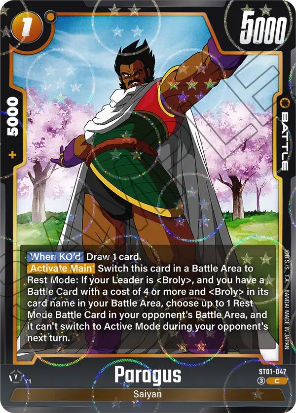 Paragus (Dragon Ball Pattern) [Story Booster 01]