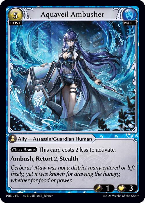 Aquaveil Ambusher (146) [.asphodel/paradise]