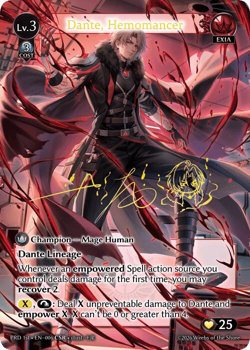 Dante, Hemomancer (CSR) (6) [.asphodel/paradise]