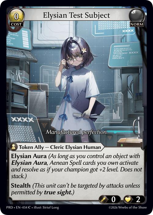 Elysian Test Subject (54) [.asphodel/paradise]