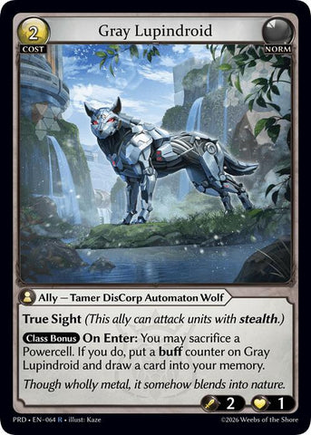 Gray Lupindroid (64) [.asphodel/paradise]