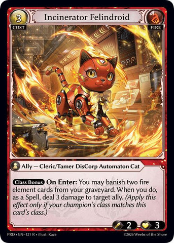 Incinerator Felindroid (121) [.asphodel/paradise]