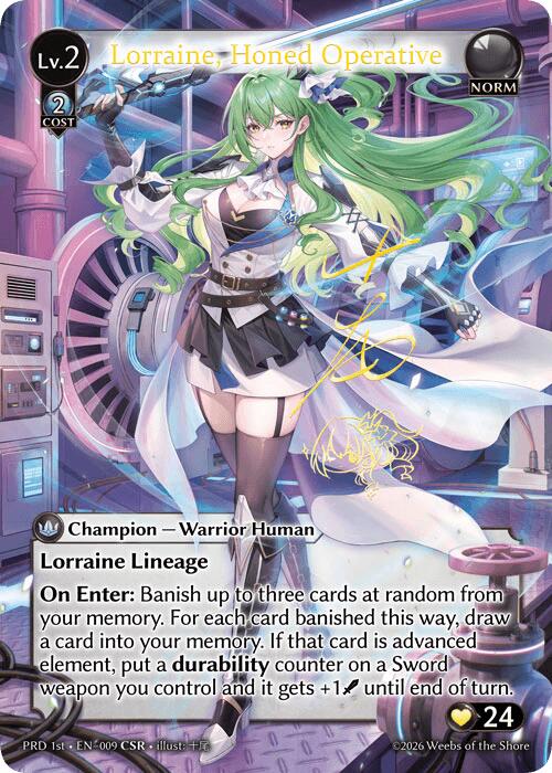 Lorraine, Honed Operative (CSR) (9) [.asphodel/paradise]