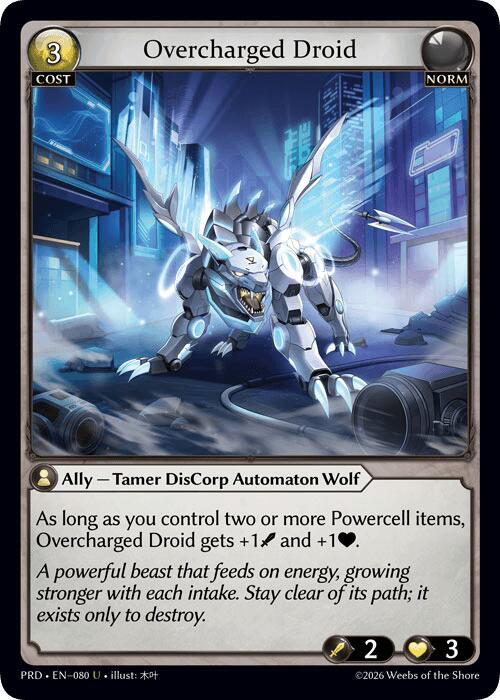 Overcharged Droid (80) [.asphodel/paradise]