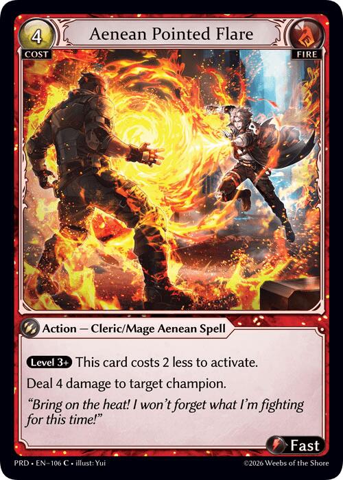 Aenean Pointed Flare (Interference Curio Foil) (106) [.asphodel/paradise]
