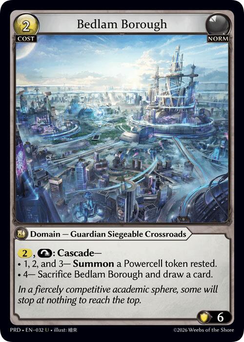 Bedlam Borough (Interference Curio Foil) (32) [.asphodel/paradise]