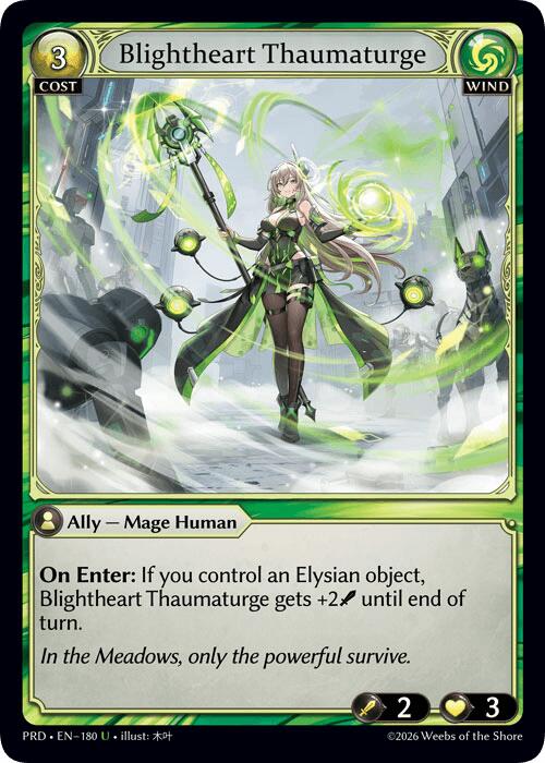 Blightheart Thaumaturge (Interference Curio Foil) (180) [.asphodel/paradise]
