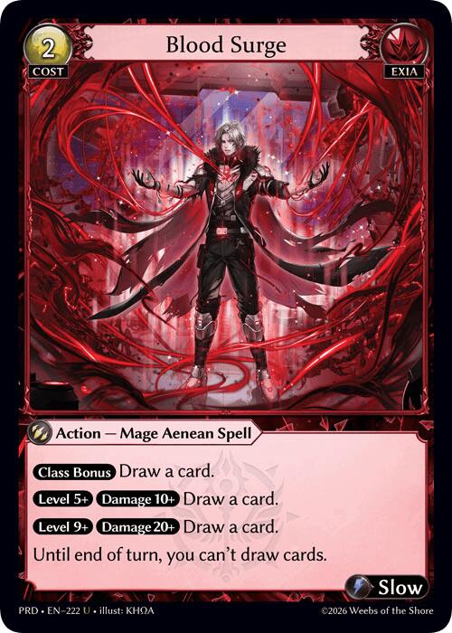 Blood Surge (Interference Curio Foil) (222) [.asphodel/paradise]