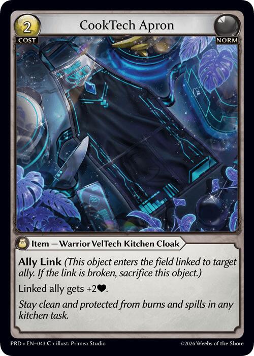 CookTech Apron (Interference Curio Foil) (43) [.asphodel/paradise]