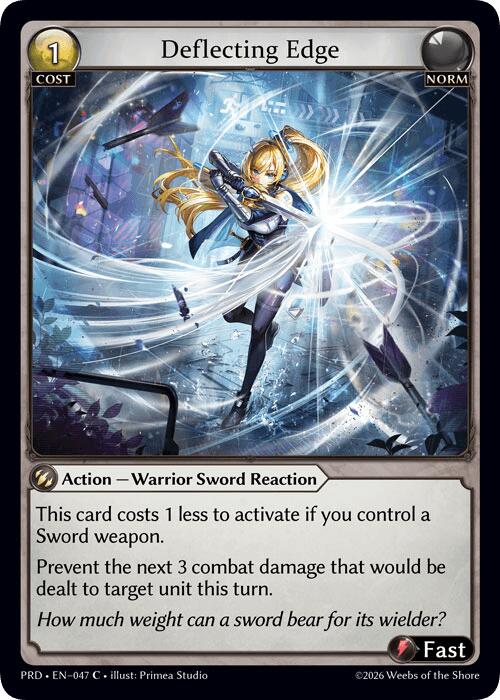 Deflecting Edge (Interference Curio Foil) (47) [.asphodel/paradise]