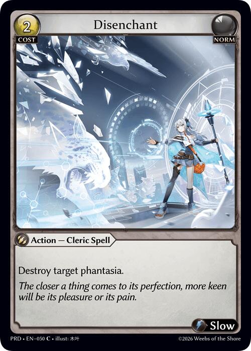 Disenchant (Interference Curio Foil) (50) [.asphodel/paradise]
