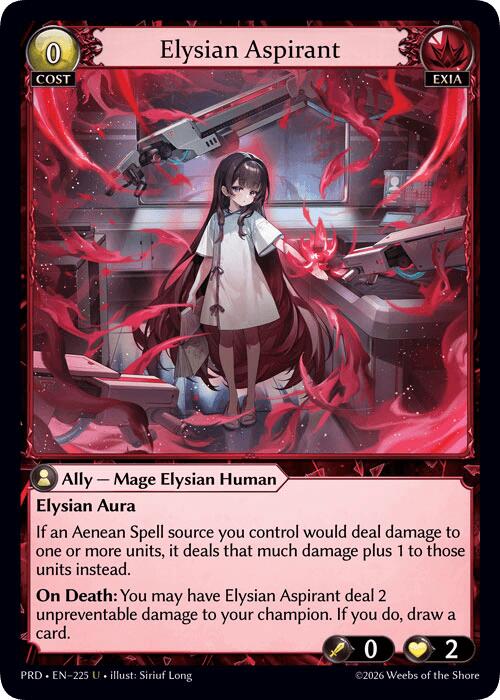 Elysian Aspirant (Interference Curio Foil) (225) [.asphodel/paradise]