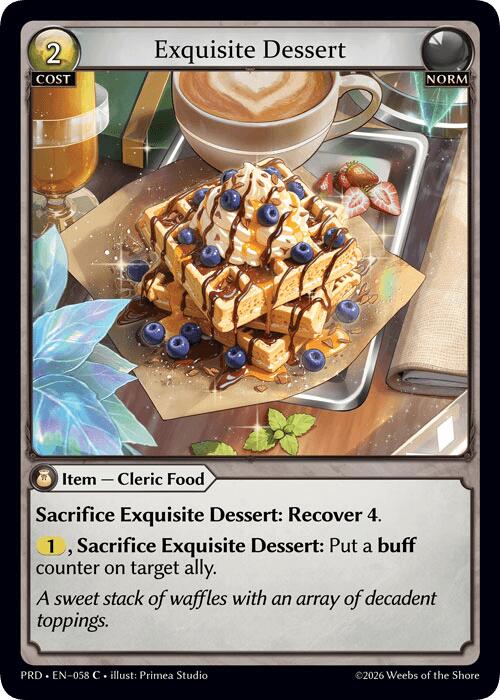 Exquisite Dessert (Interference Curio Foil) (58) [.asphodel/paradise]
