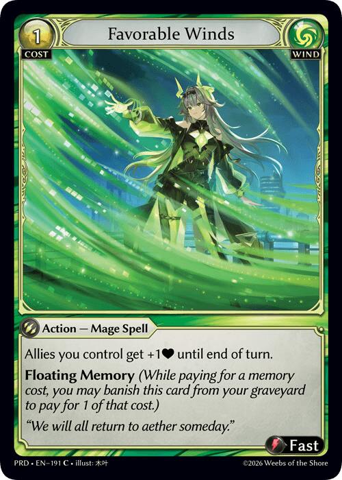 Favorable Winds (Interference Curio Foil) (191) [.asphodel/paradise]